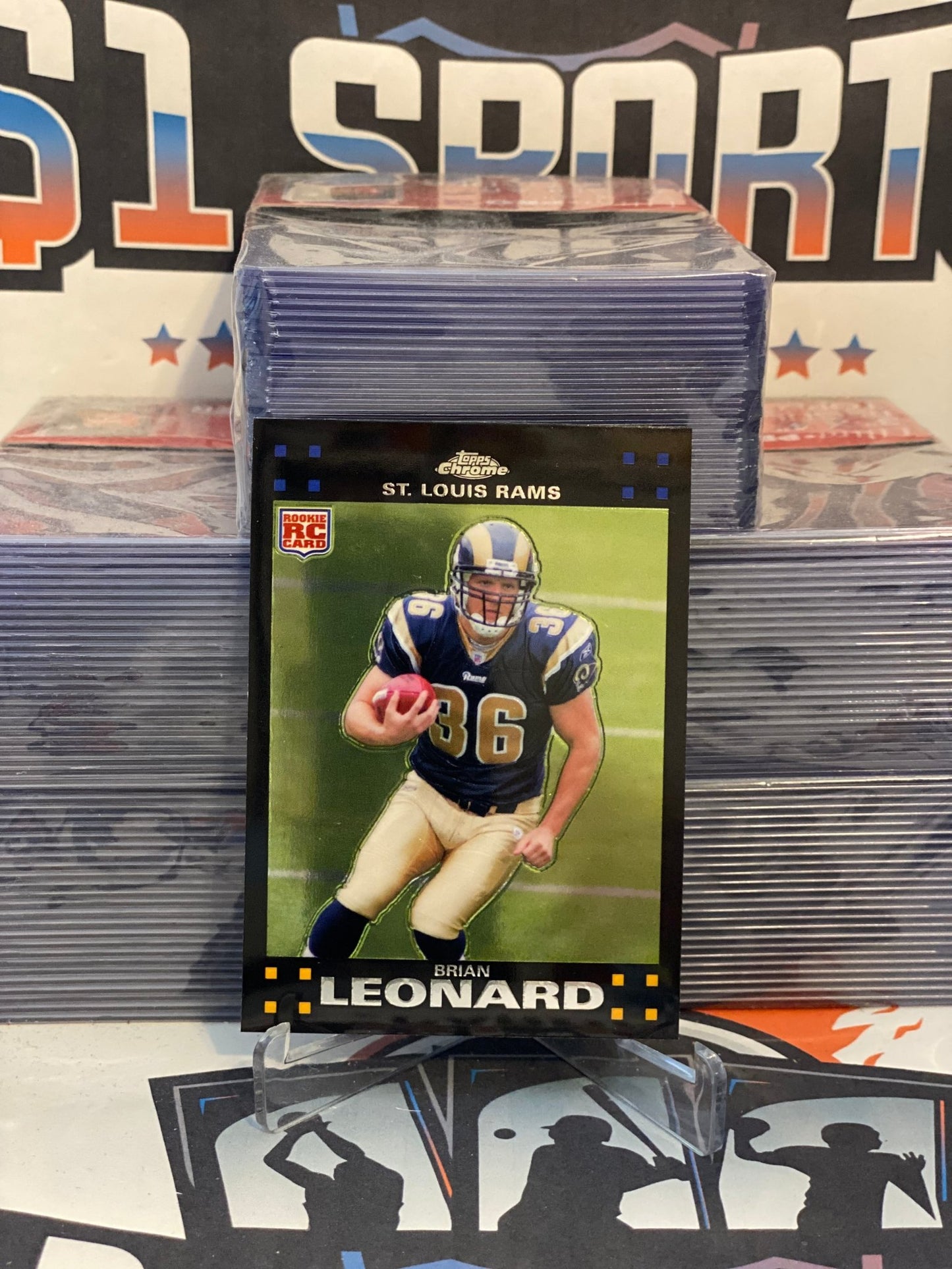 2007 Topps Chrome Brian Leonard Rookie #TC194