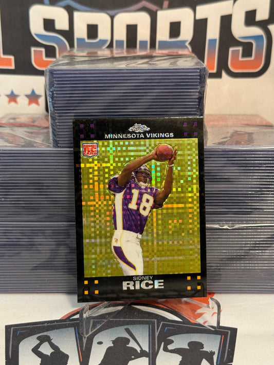 2007 Topps Chrome (X-Fractor) Sidney Rice Rookie #TC204