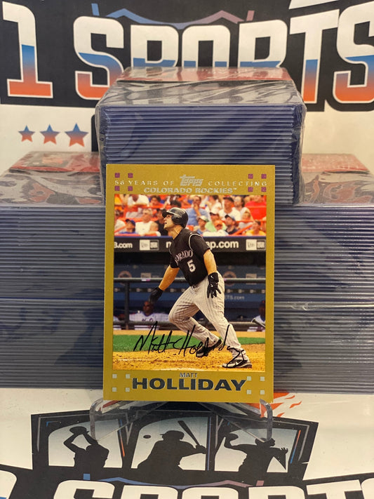 2007 Topps (Gold 106/2007) Matt Holliday #290
