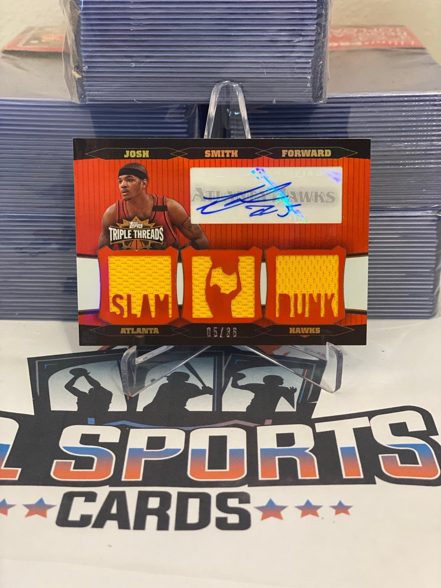 2007 Topps Triple Threads Josh Smith Relic Patch Auto /36