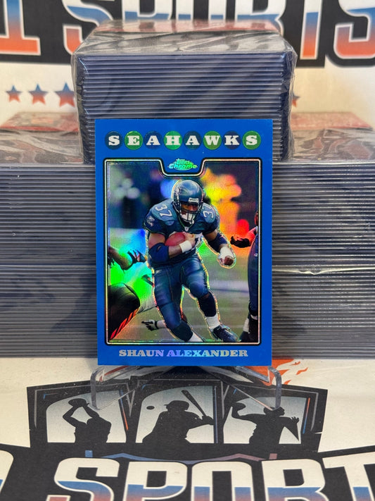2008 Topps Chrome (Blue Refractor) Shaun Alexander #TC34