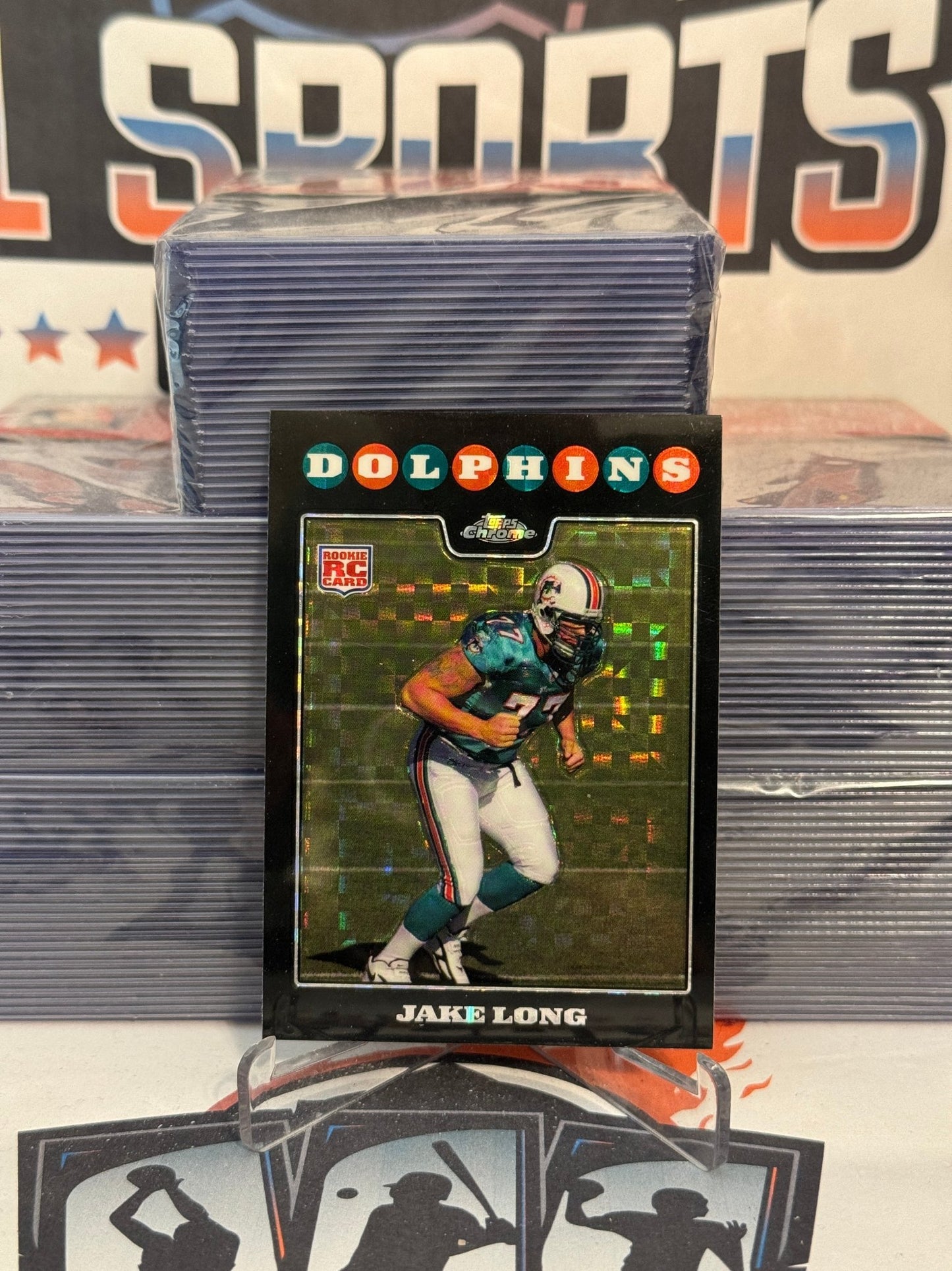 2008 Topps Chrome (X-Fractor) Jake Long Rookie #TC222