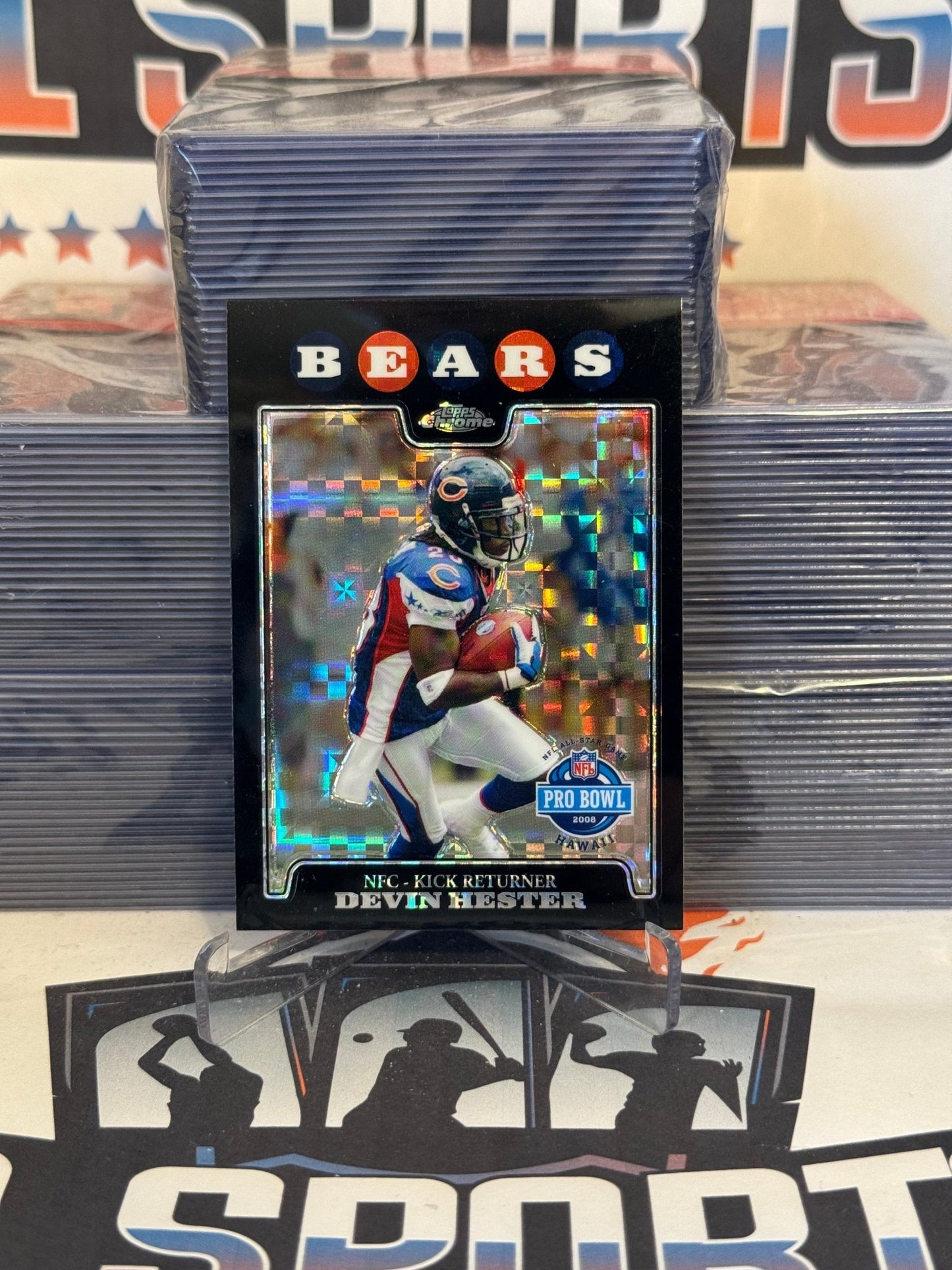 2008 Topps Chrome (X-Fractor, Pro Bowl) Devin Hester #TC148