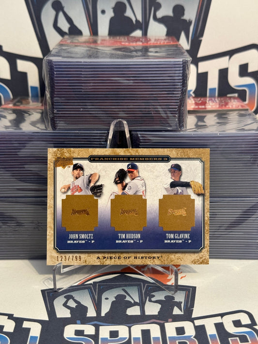 2008 Upper Deck (Franchise Members 123/799) John Smoltz, Tom Glavine, Tim Hudson #FM3-1