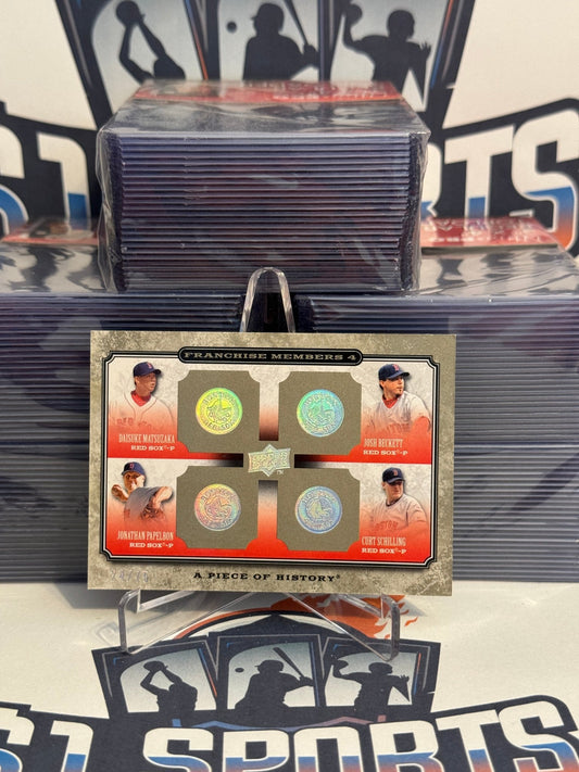 2008 Upper Deck (Franchise Members 24/75) Curt Schilling, Josh Beckett, Daisuke Matsuzaka, Jonathan Papelbon #FM4-2