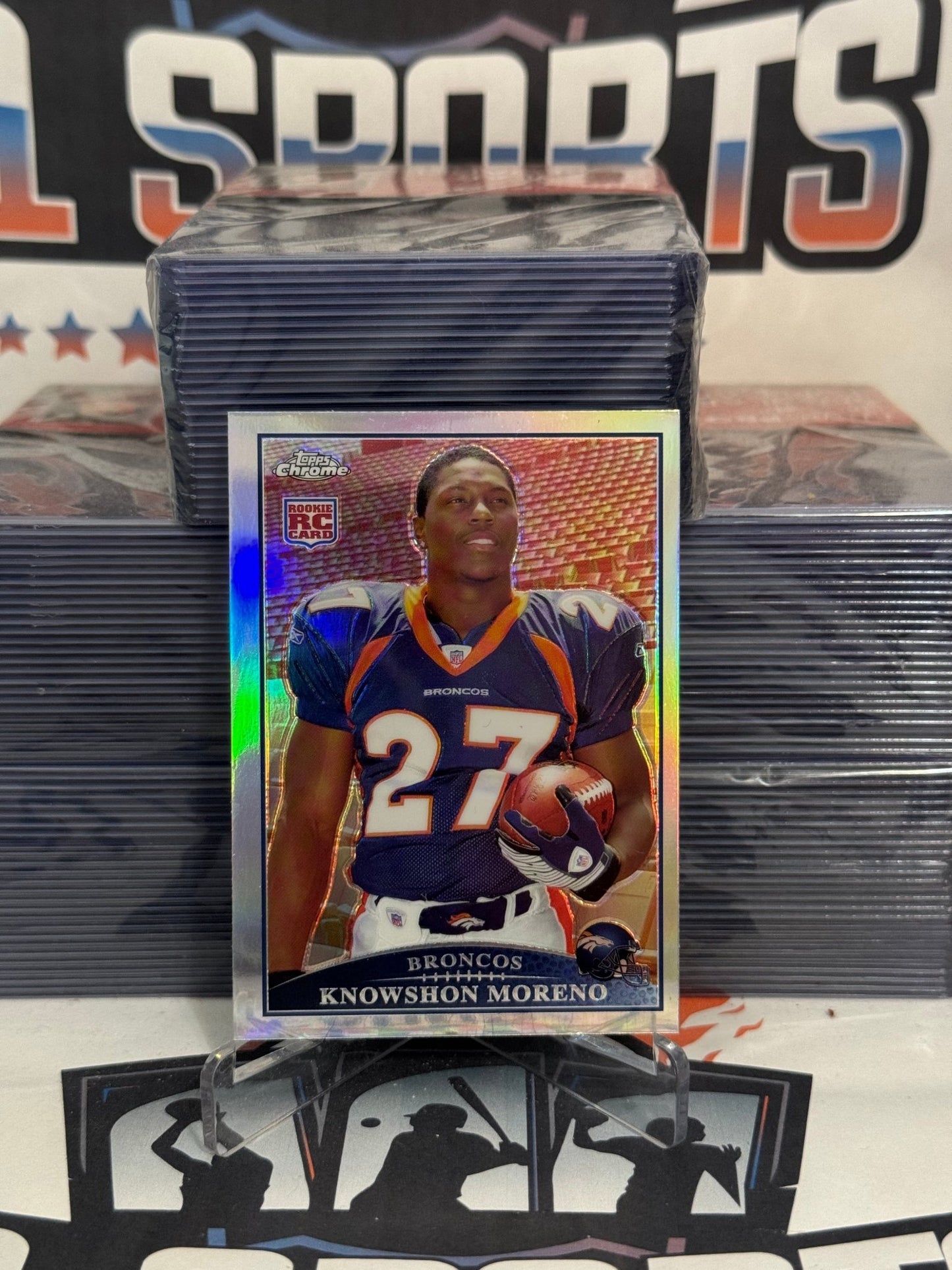 2009 Topps Chrome (Refractor) Knowshon Moreno Rookie #TC170