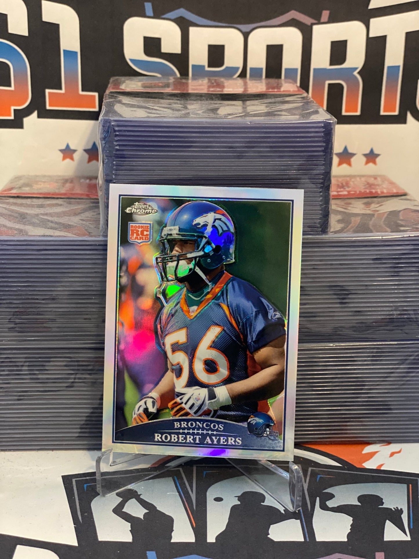 2009 Topps Chrome (Refractor) Robert Ayers Rookie #TC204