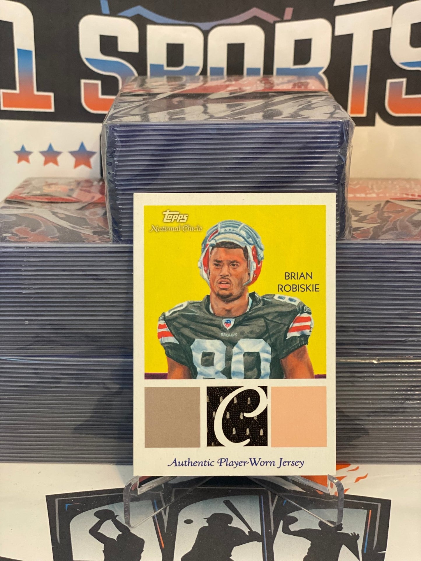 2009 Topps Natural Circle (Relic) Brian Robiskie #NCR-BR