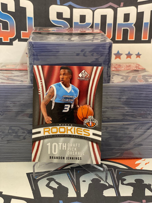 2009 Upper Deck SP Game Used (Rookies 169/399) Brandon Jennings #104