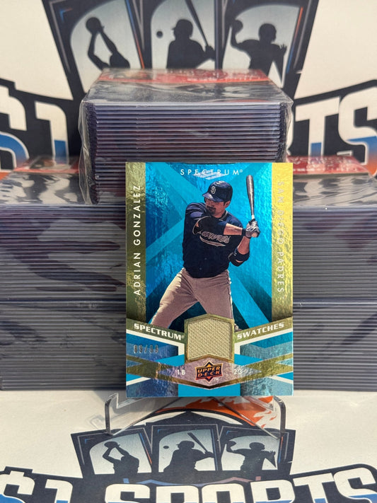 2009 Upper Deck Spectrum (Authentic Jersey Relic 89/99) Adrian Gonzalez #SS-AG