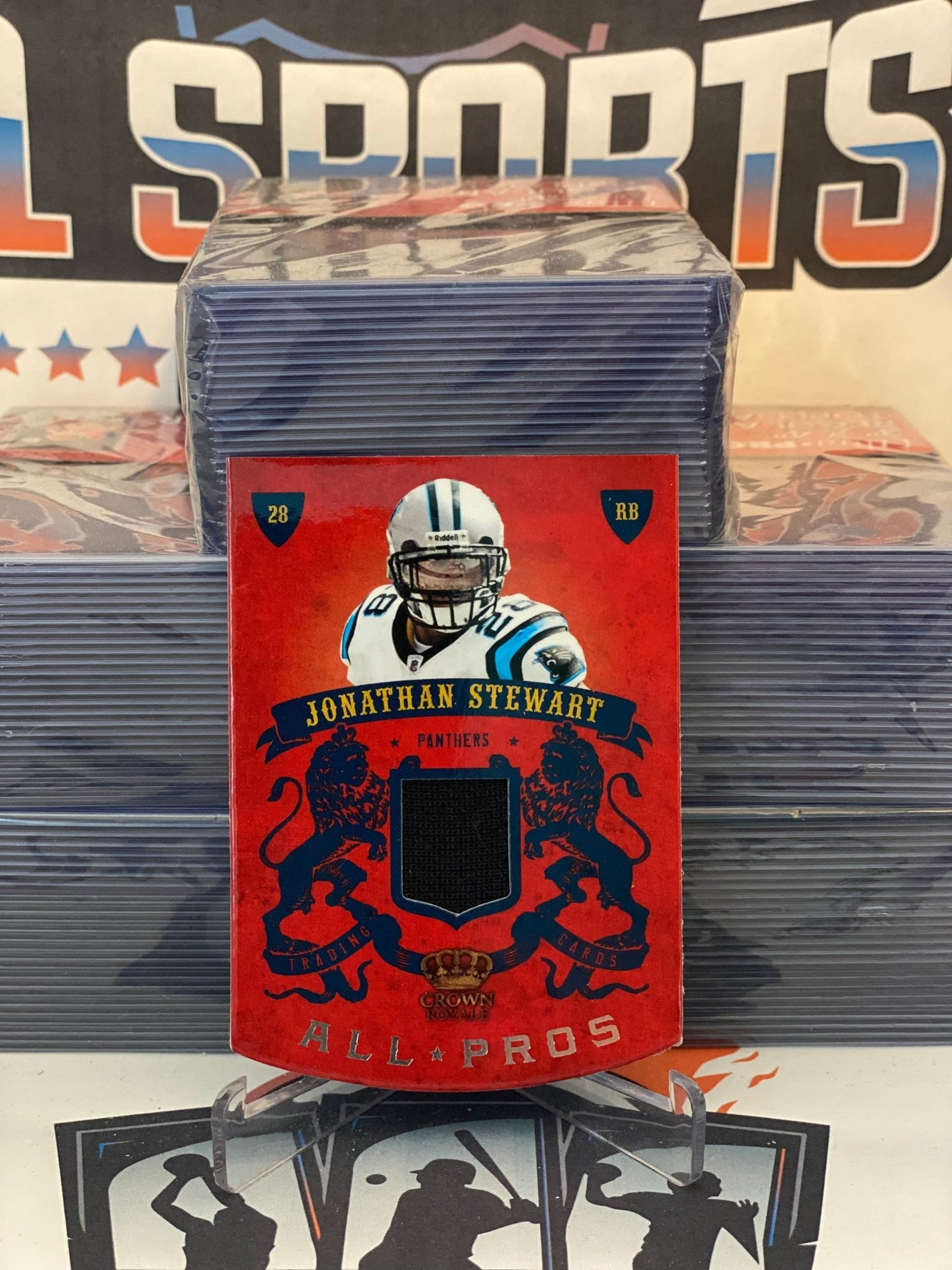 2010 Panini Crown Royale (Red, All Pros Relic 139/299) Jonathan Stewart #10