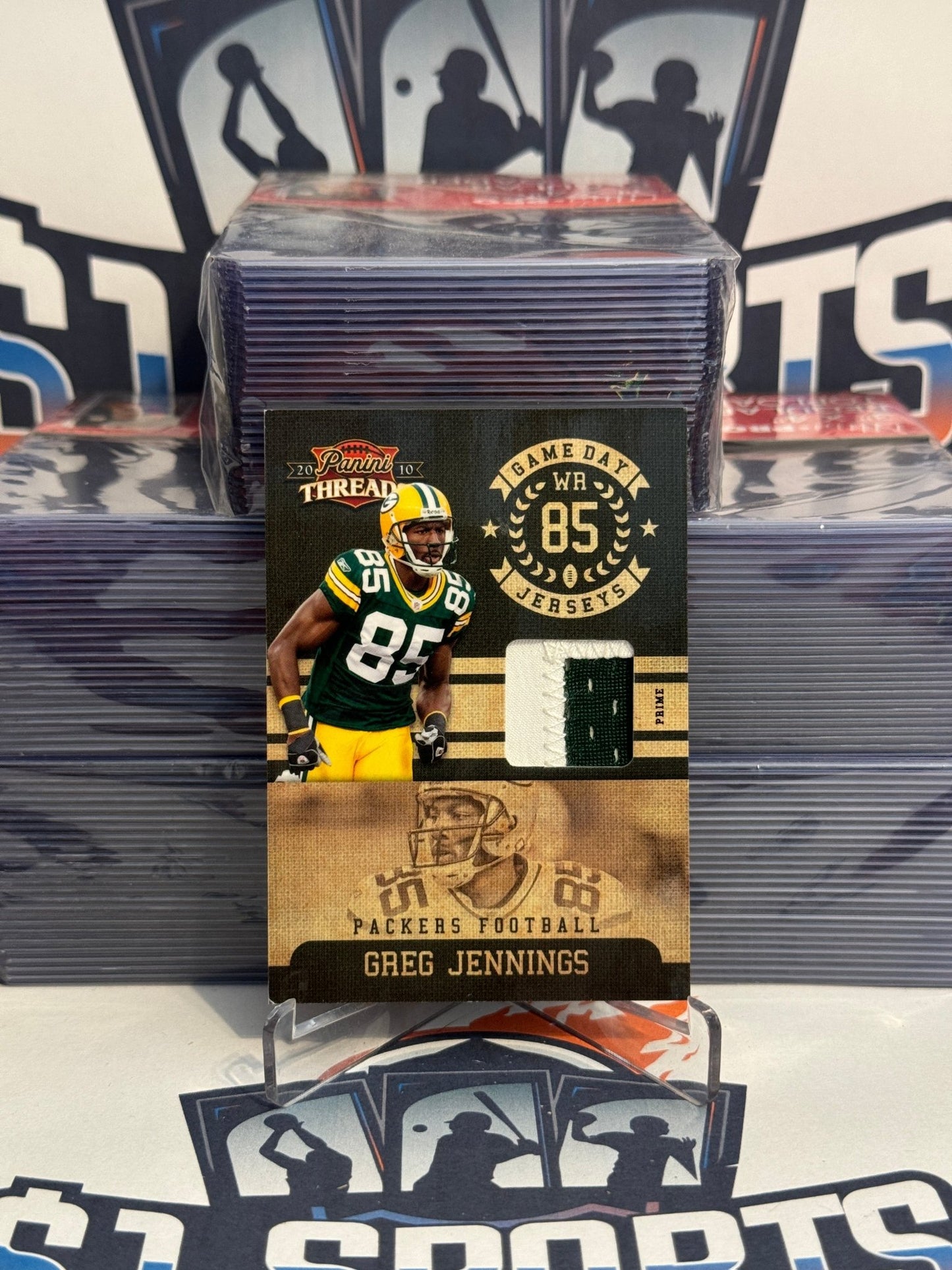 2010 Panini Thread (Game Day Jerseys Relic 5/50) Greg Jennings #25