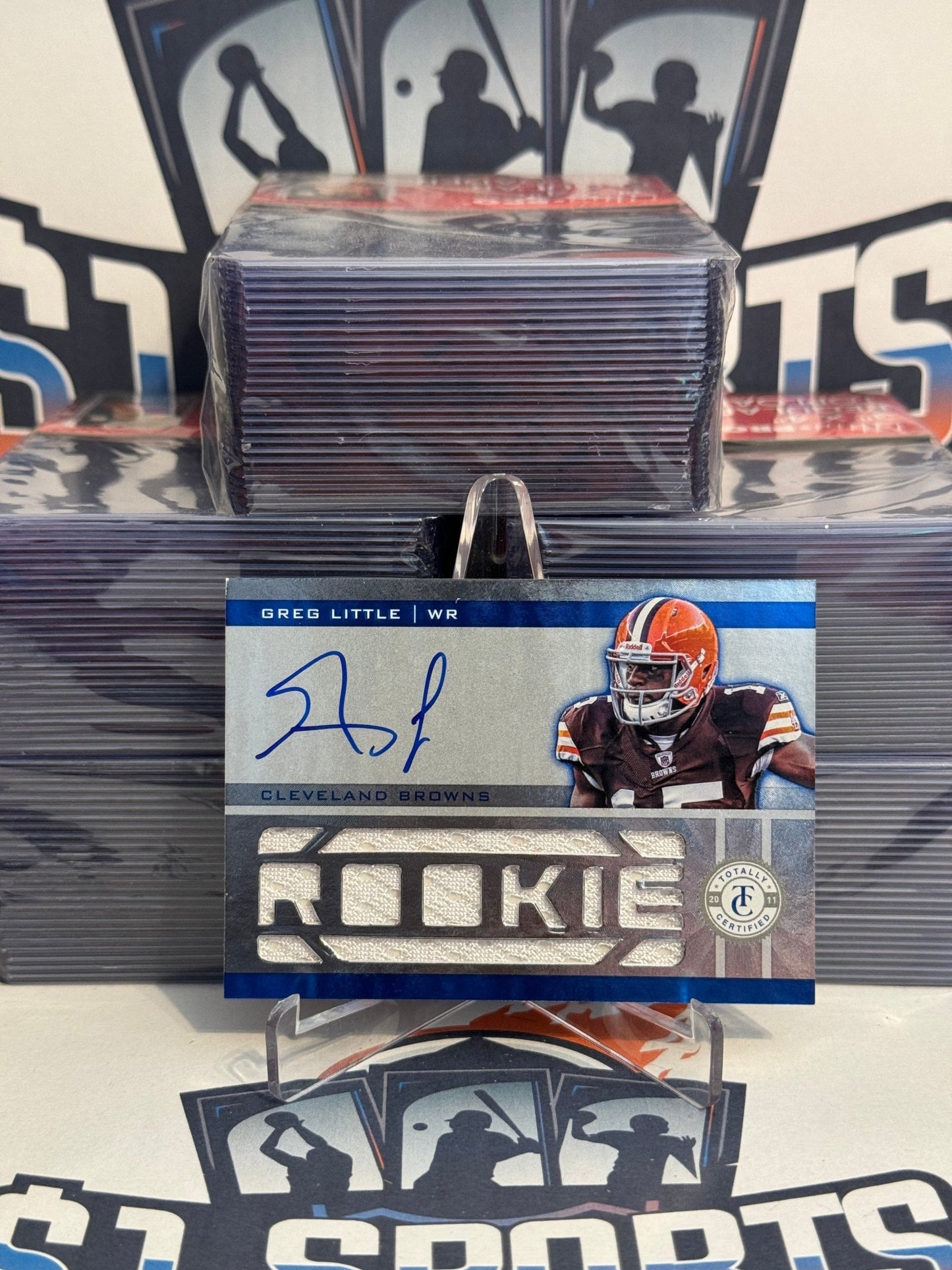 2010 Panini Totally Certified (Blue Rookie Patch Relic Auto RPA 481/499) Greg Little #214