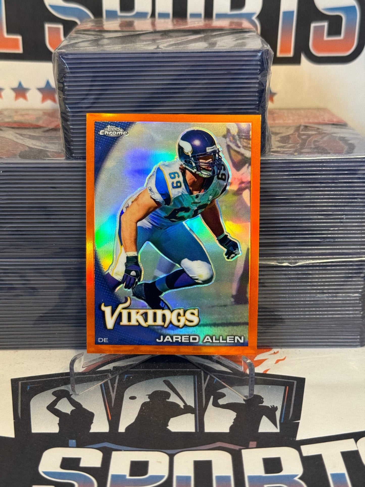 2010 Topps Chrome (Orange Refractor) Jared Allen #C202