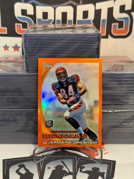 2010 Topps Chrome (Orange Refractor) Jermaine Gresham Rookie #C107