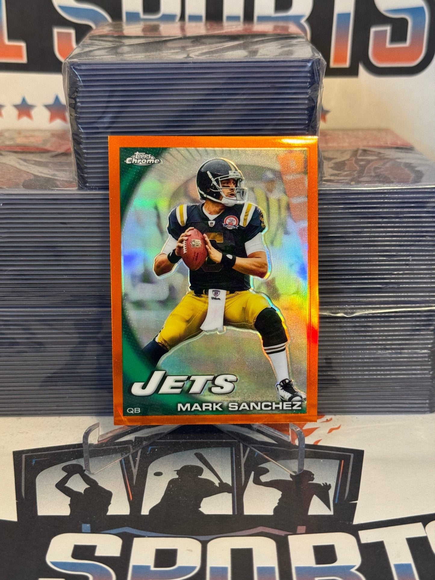 2010 Topps Chrome (Orange Refractor) Mark Sanchez #C202