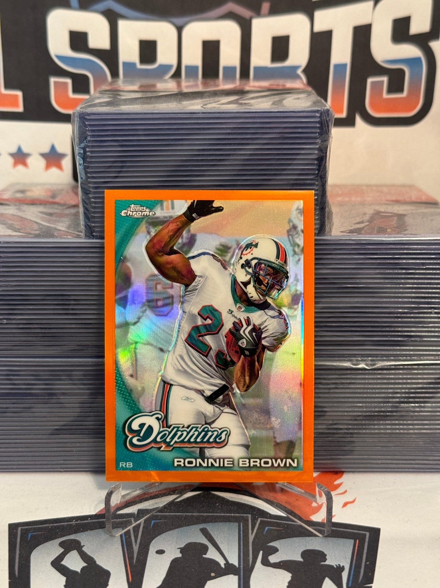 2010 Topps Chrome (Orange Refractor) Ronnie Brown #C78