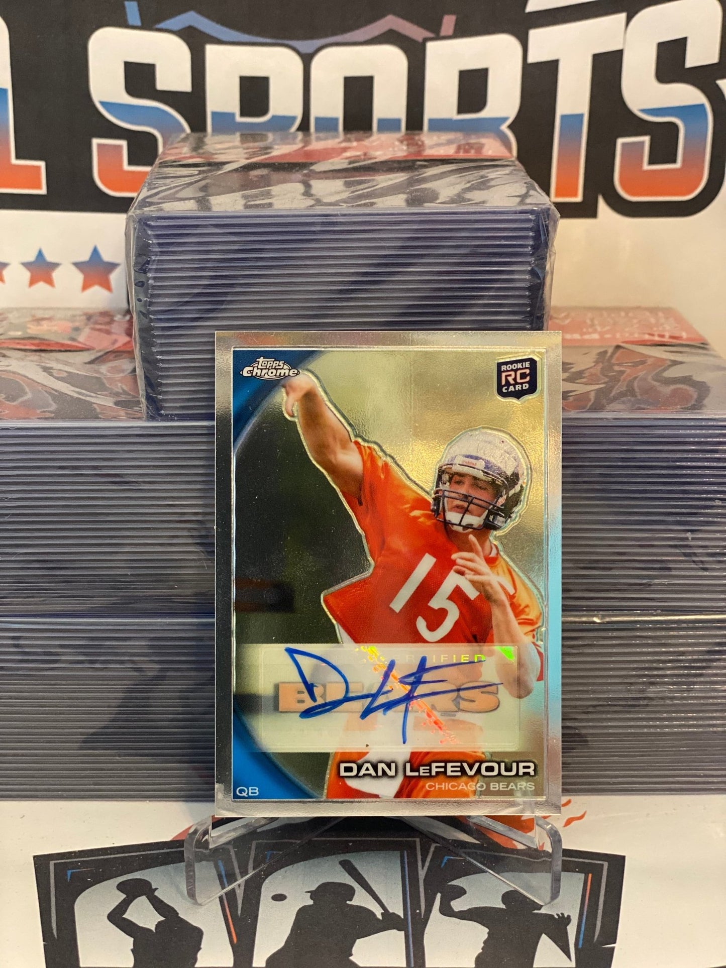 2010 Topps Chrome (Rookie Auto) Dan LeFevour #C36