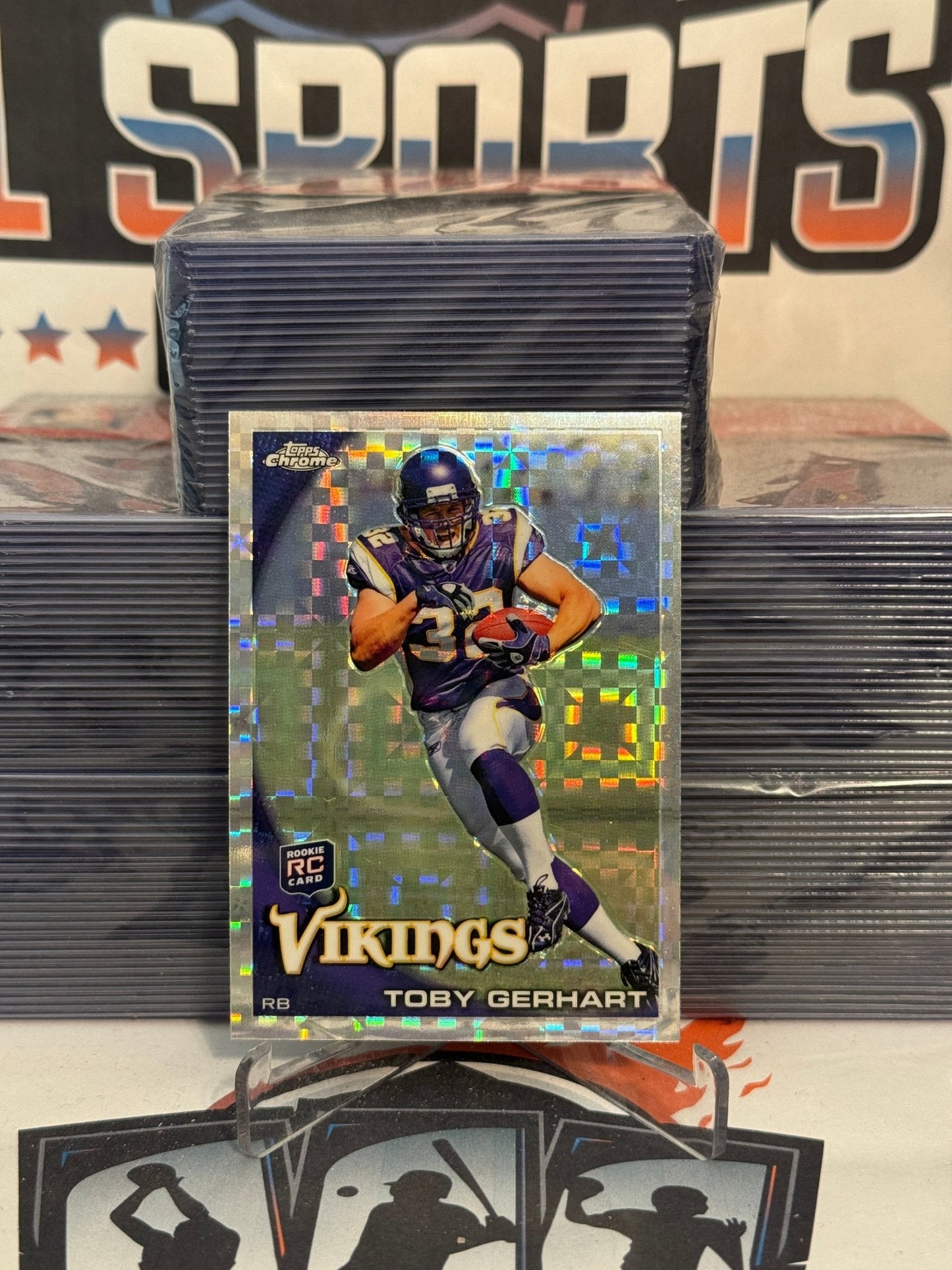 2010 Topps Chrome (X-Fractor) Toby Gerhart Rookie #C216