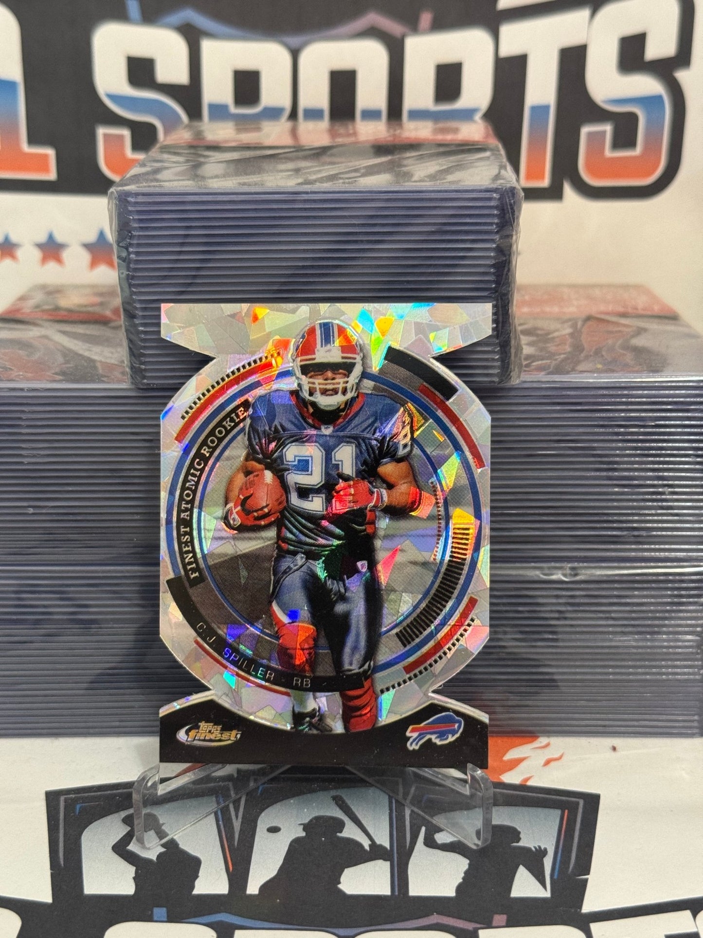 2010 Topps Finest (Atomic Rookies) C.J. Spiller #FAR-20