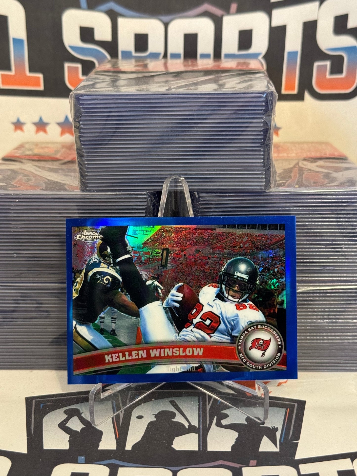 2011 Topps Chrome (Blue Refractor 043/199) Kellen Winslow #134