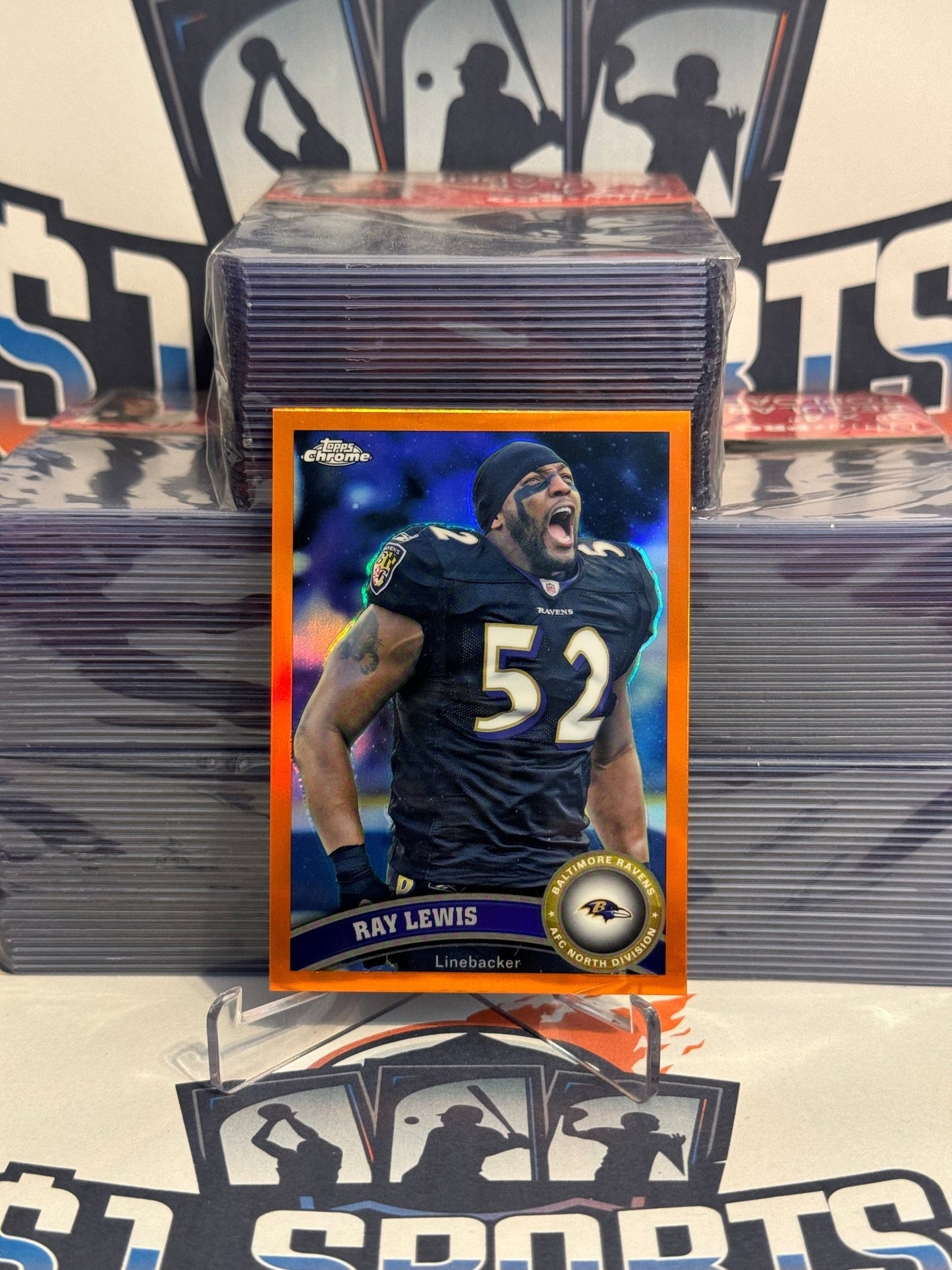 2011 Topps Chrome (Orange Refractor) Ray Lewis #2