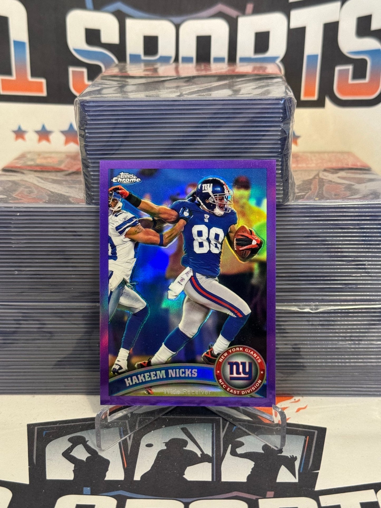 2011 Topps Chrome (Purple Refractor 30/499) Hakeem Nicks #81