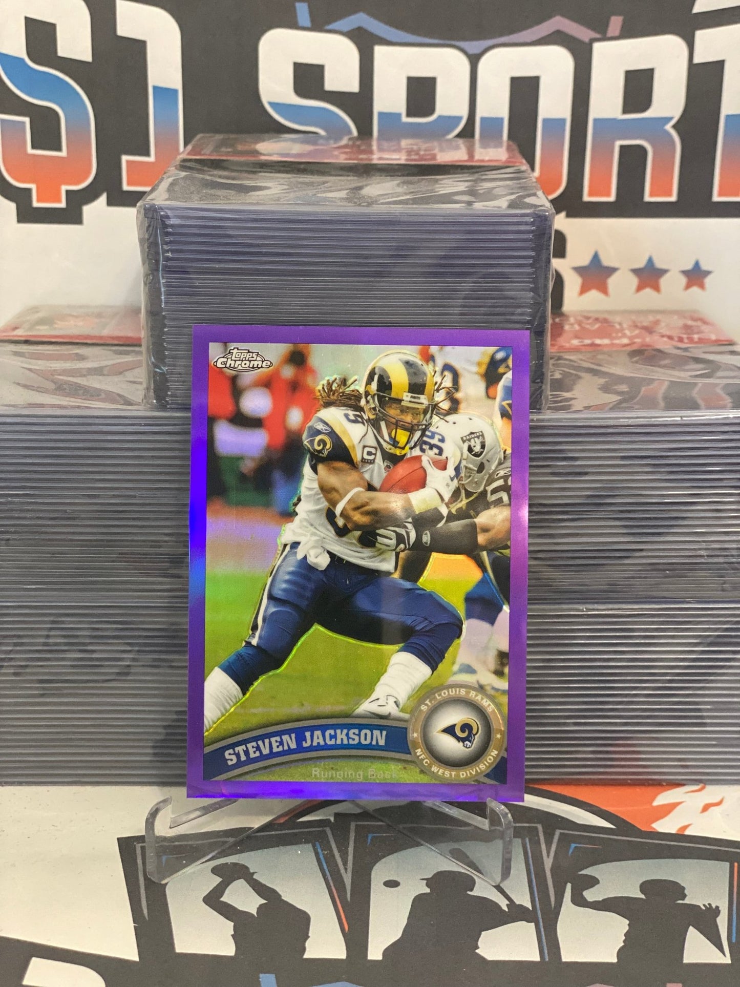 2011 Topps Chrome (Purple Refractor 400/499) Steven Jackson #200