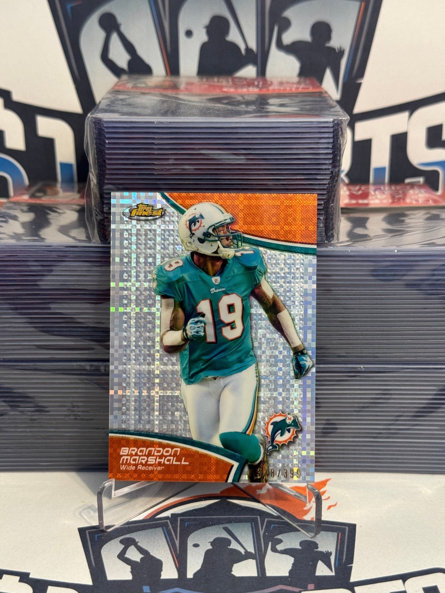 2011 Topps Finest (Refractor 328/399) Brandon Marshall #37