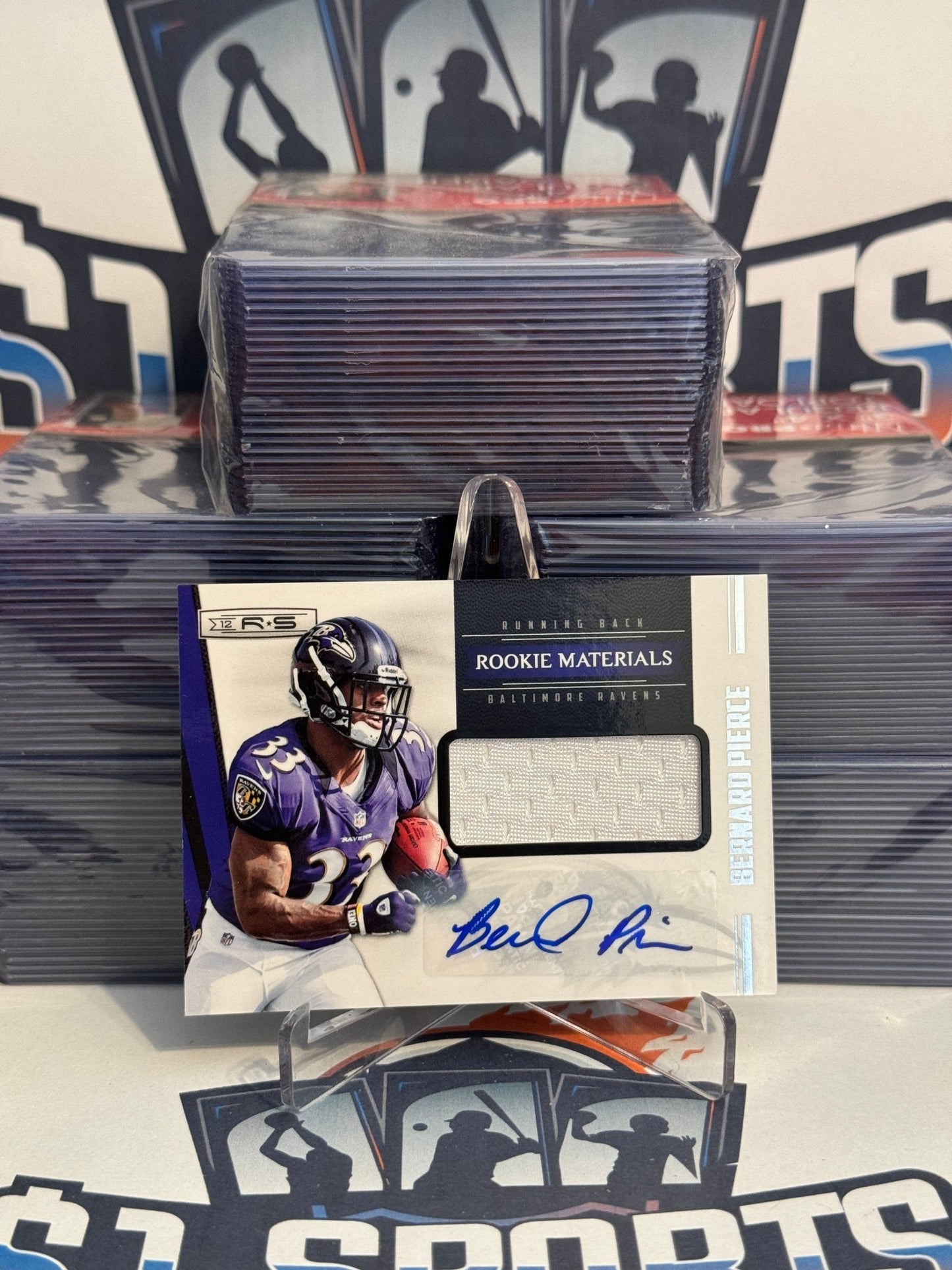 2012 Panini Rookie & Stars (Rookie Patch Relic Auto RPA 159/499) Bernard Pierce #228