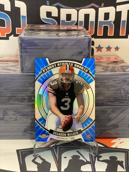 2012 Topps Finest (Atomic Rookies) Brandon Weeden #FAR-BW