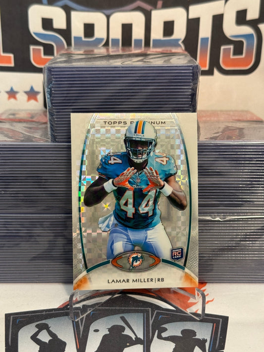 2012 Topps Platinum (X-Fractor) Lamar Miller Rookie #107