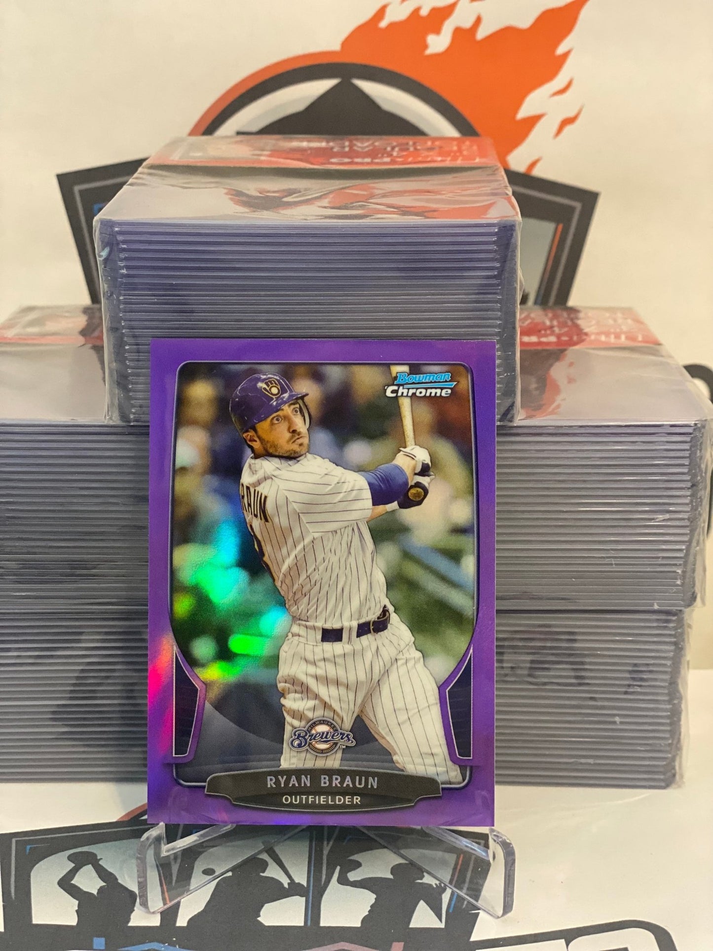 2013 Bowman Chrome (Purple Refractor 056/199) Ryan Braun #175