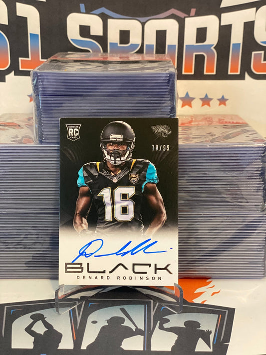 2013 Panini Black (Auto 78/99) Denard Robinson Rookie #206