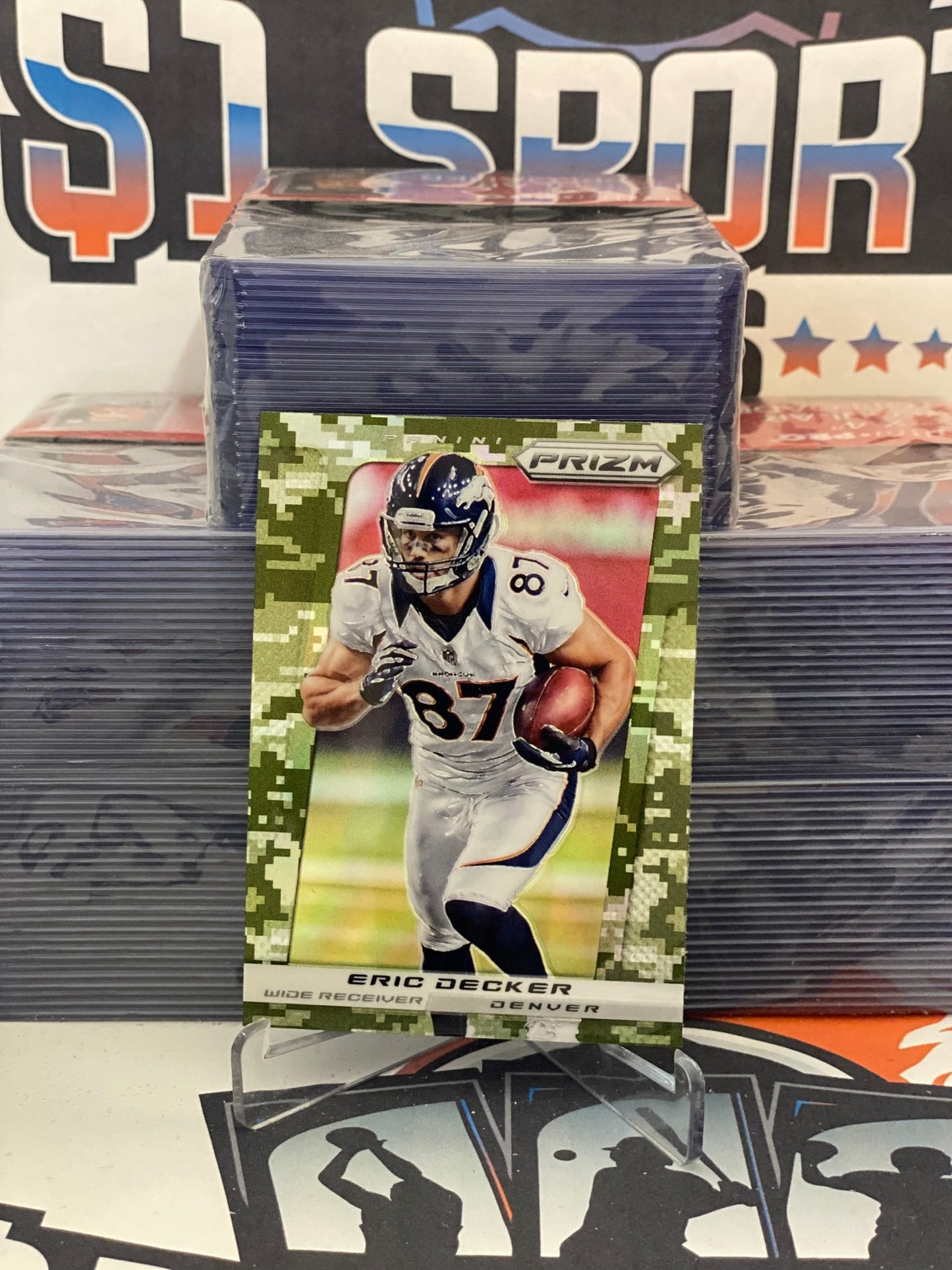2013 Panini Prizm (Camo Prizm) Eric Decker #80