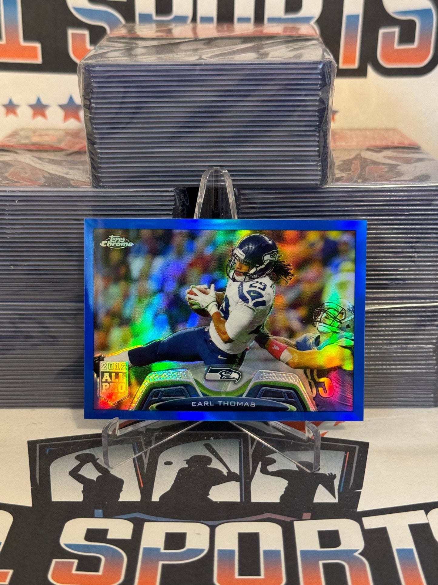 2013 Topps Chrome (Blue Refractor 35/199) Earl Thomas #77