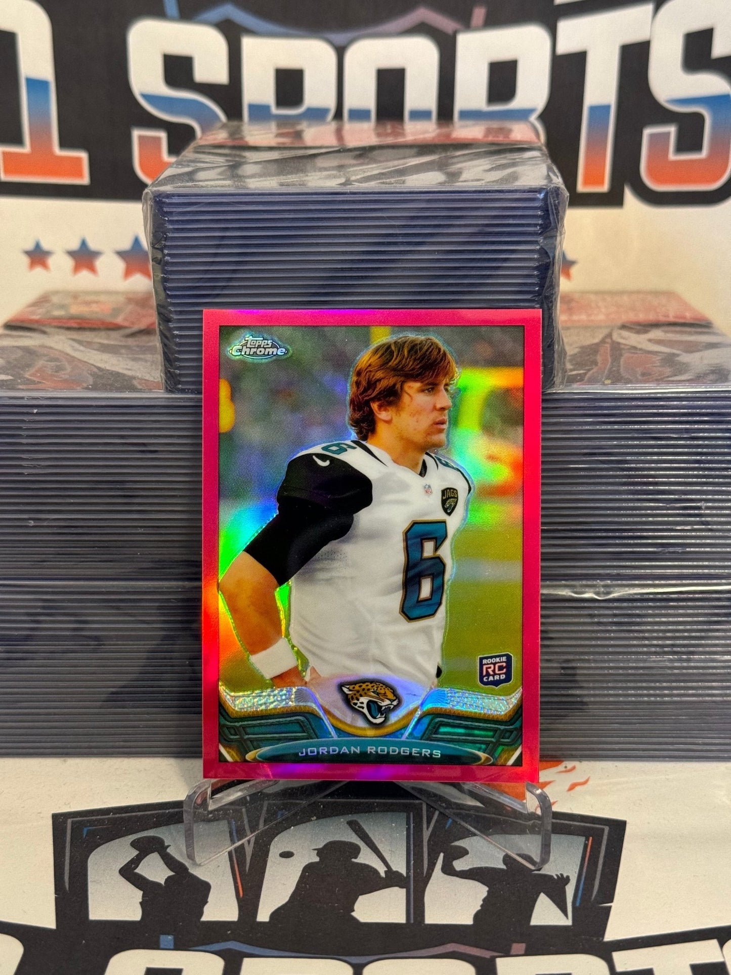 2013 Topps Chrome (Pink Refractor 180/399 - Aaron's Brother) Jordan Rodgers Rookie #132