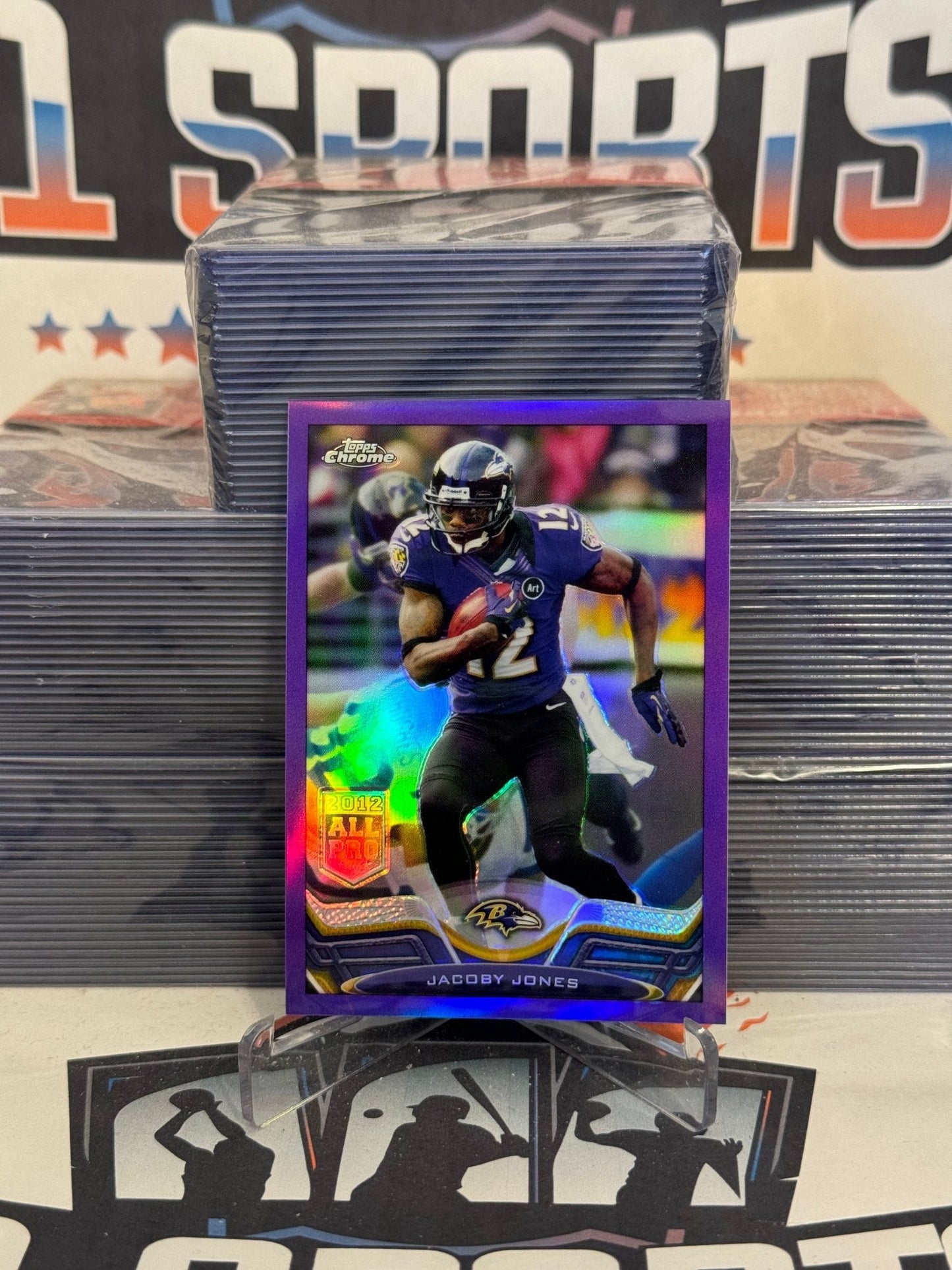 2013 Topps Chrome (Purple Refractor, All Pro 367/499) Jacoby Jones #91