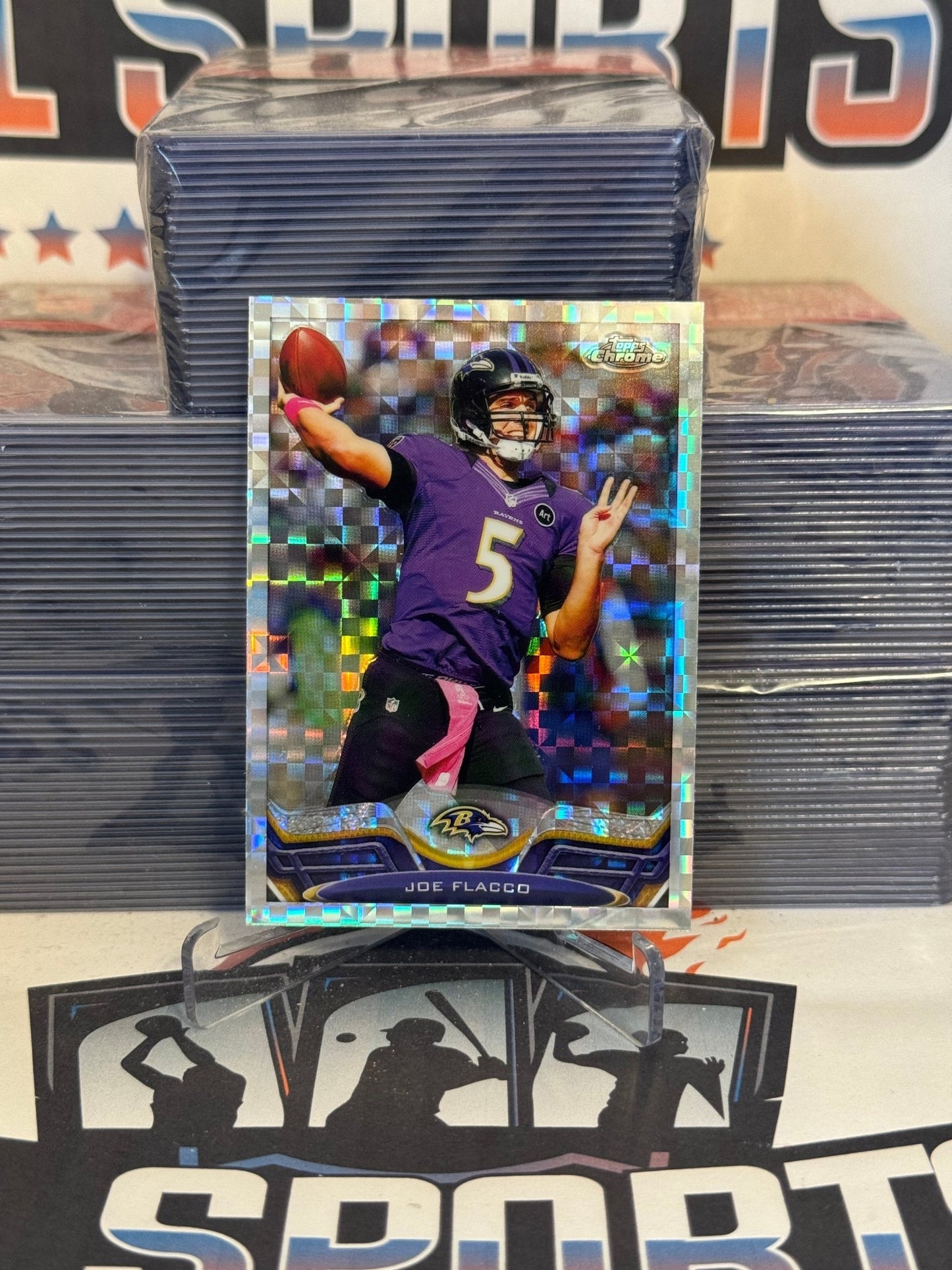 2013 Topps Chrome (X-Fractor) Joe Flacco #82