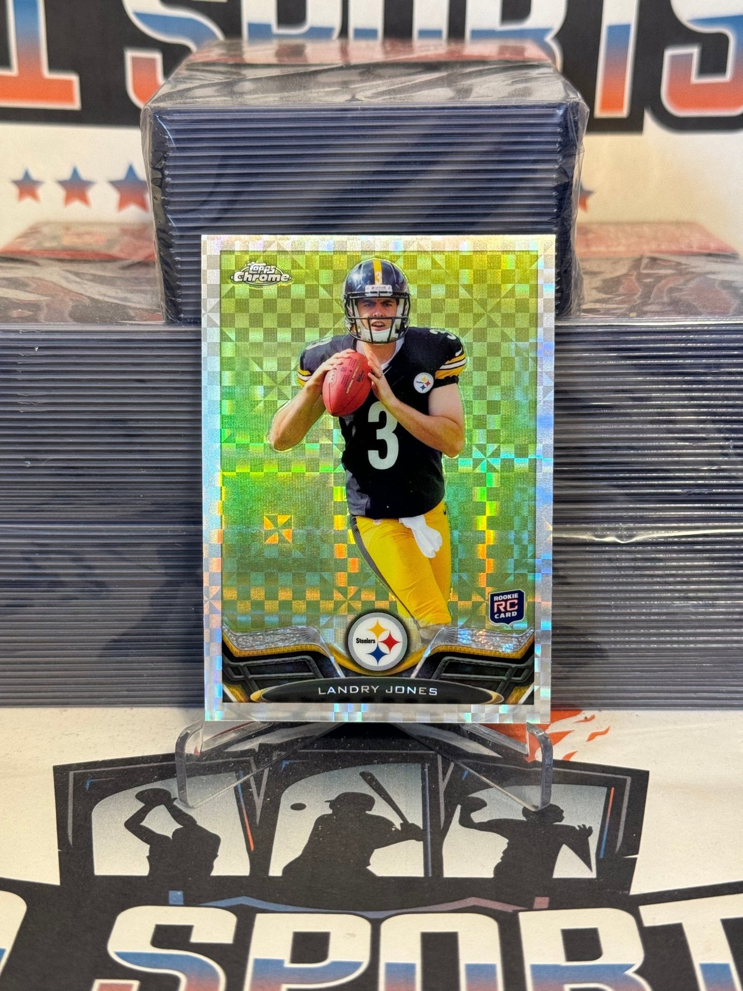 2013 Topps Chrome (X-Fractor) Landry Jones Rookie #98