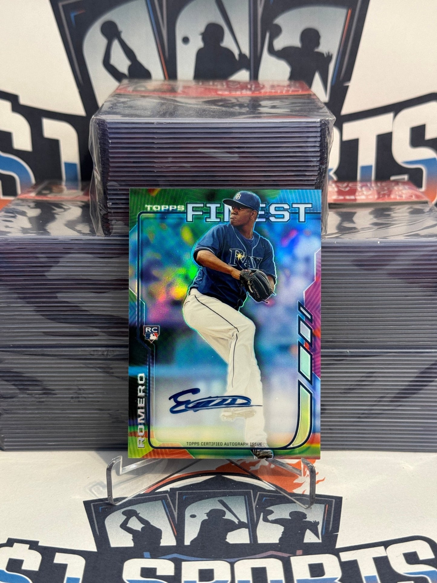 2013 Topps Finest (Refractor Auto) Enny Romero Rookie #RA-ER