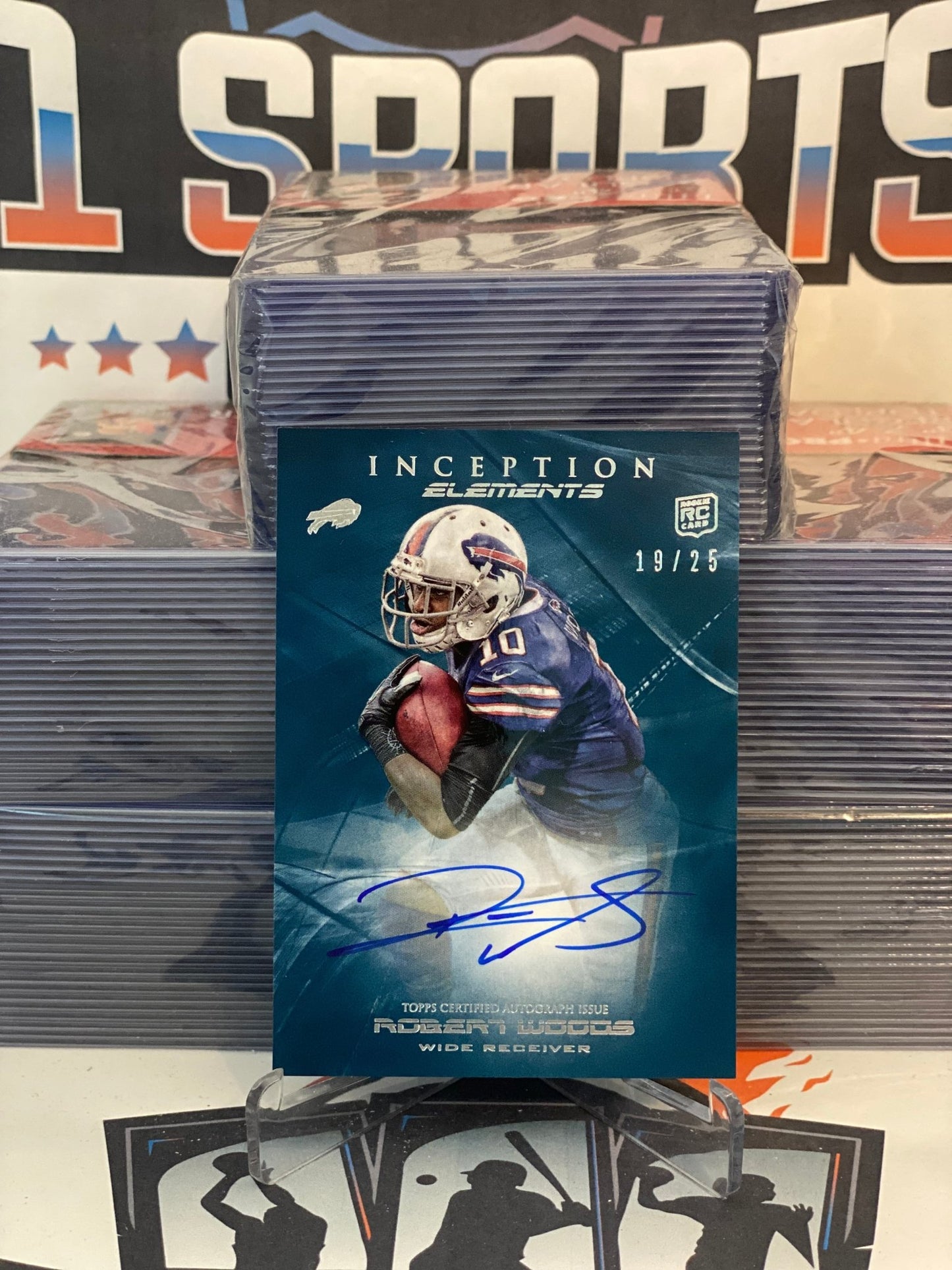 2013 Topps Inception (Elements Auto 19/25) Robert Woods #IEA-RW