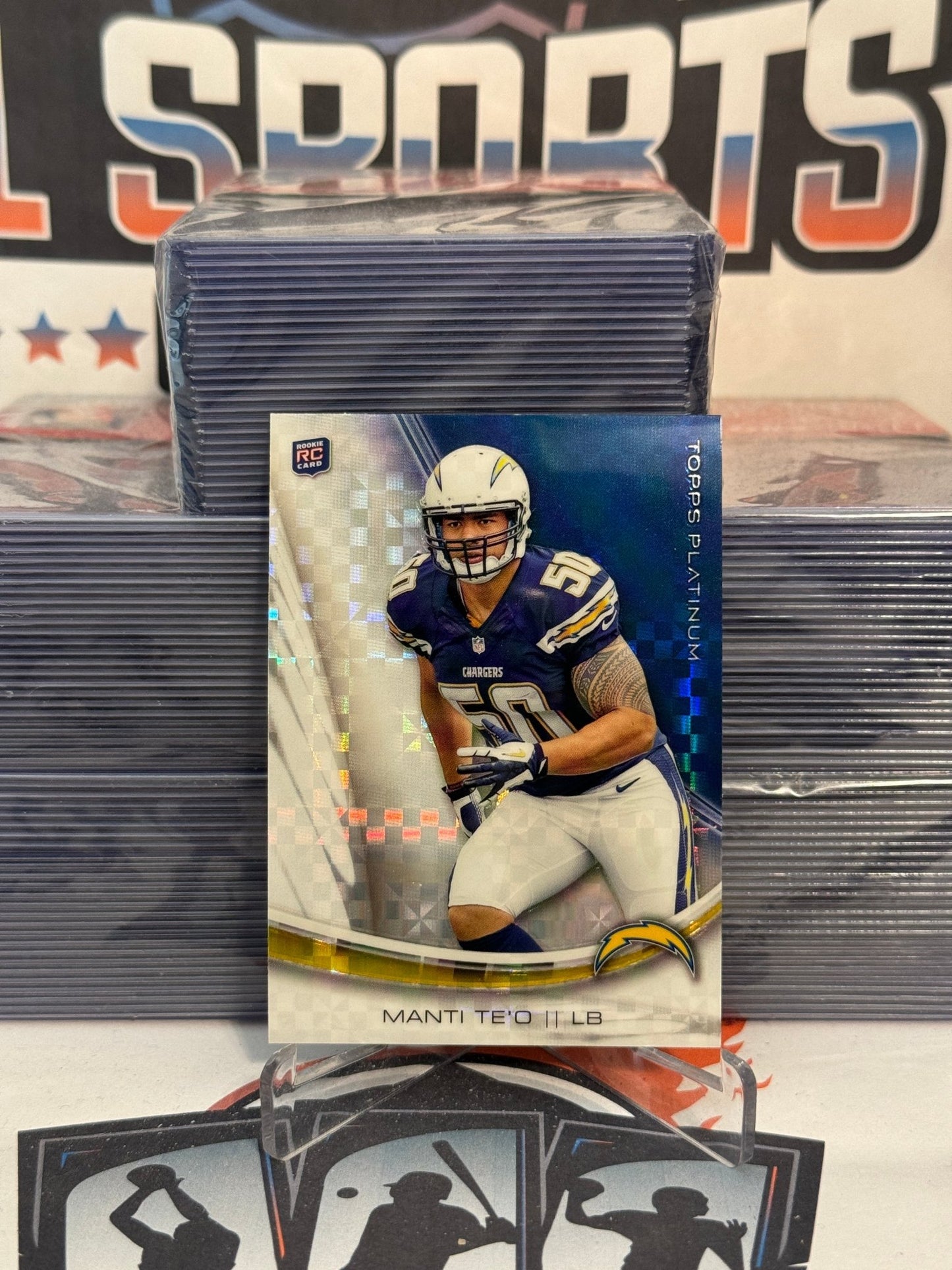 2013 Topps Platinum (X-Fractor) Manti Te'o Rookie #120