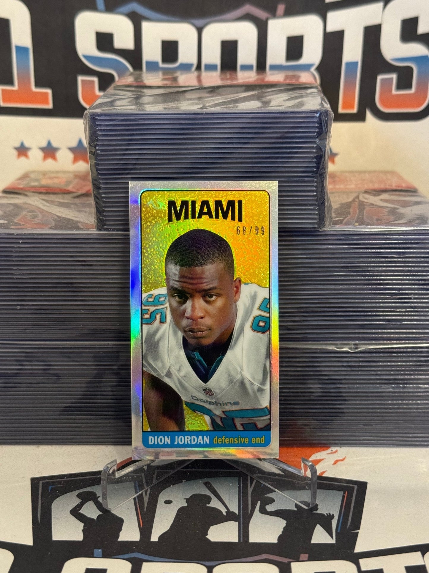 2013 Topps Pro Football (1965 Mini Refractor 66/99) Dion Jordan #25