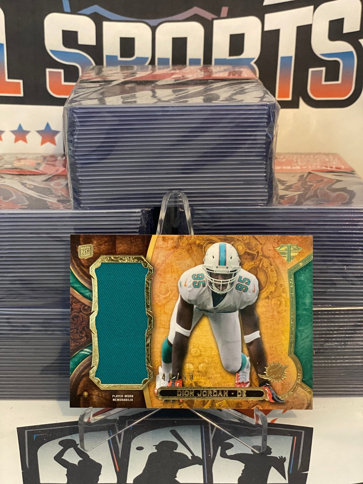2013 Topps Triple Threads (Rookie Relic 48/50) Dion Jordan #TTRJR-DJ2