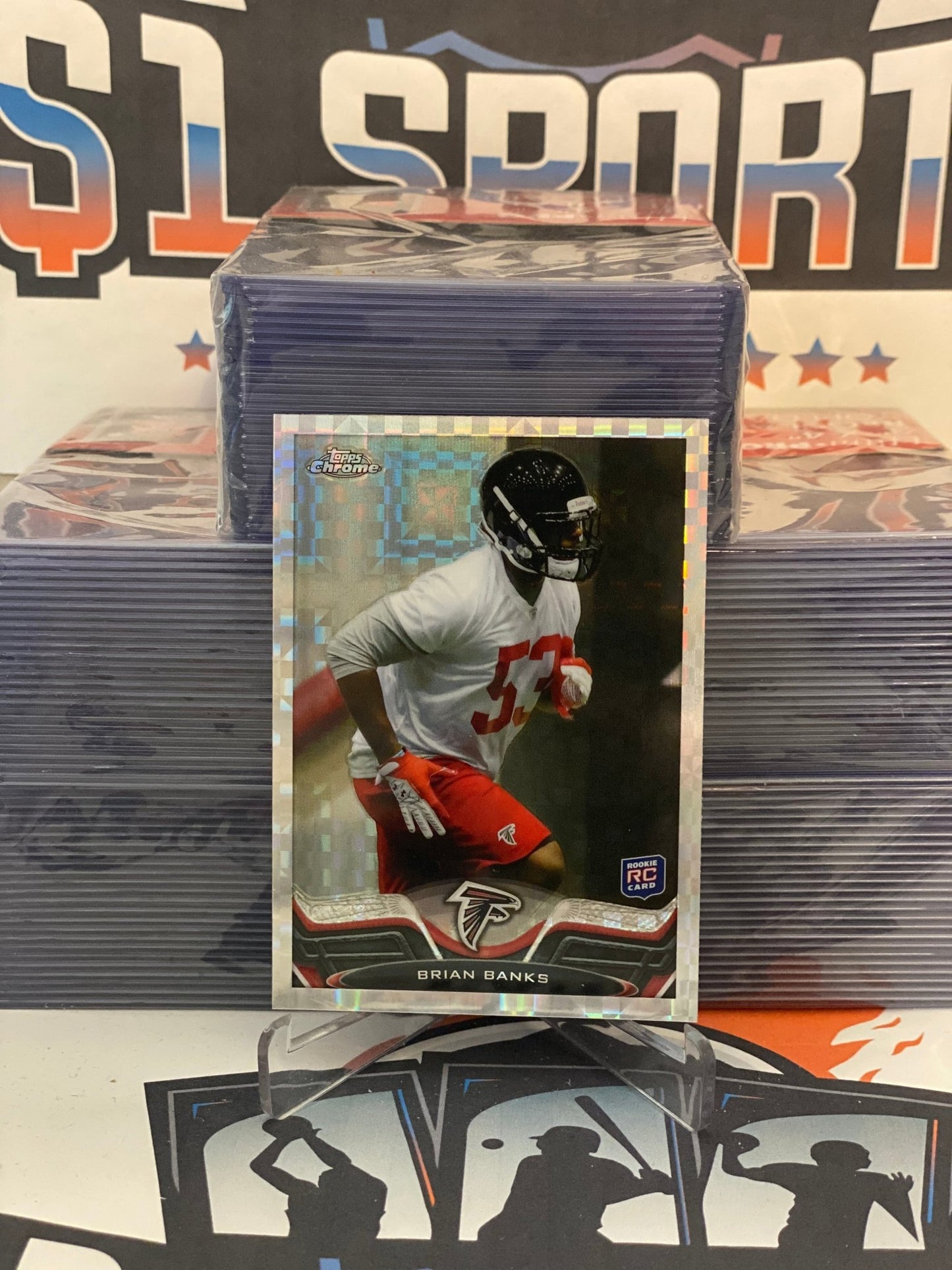 2013 Topps (X-Fractor Refractor) Brian Banks Rookie #27