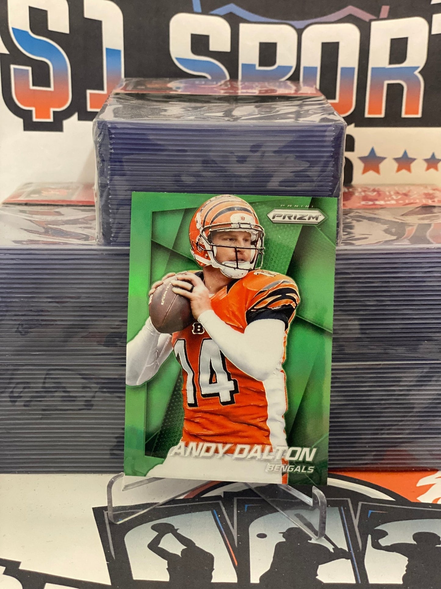 2014 Panini Prizm (Green Prizm) Andy Dalton #70