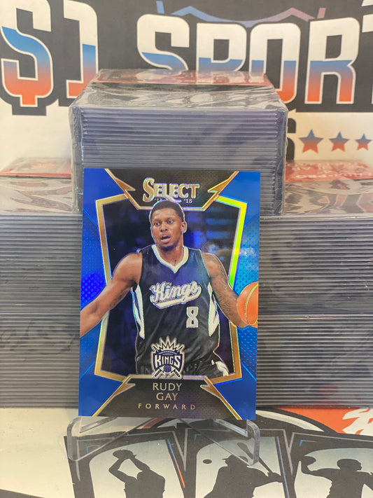 2014 Panini Select (Blue Prizm 169/249) Rudy Gay #37