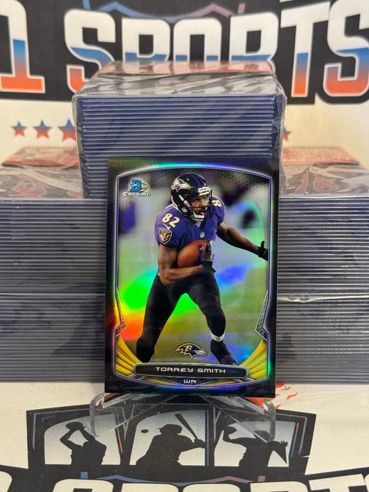 2014 Topps Chrome (Black Refractor 70/299) Torrey Smith #96