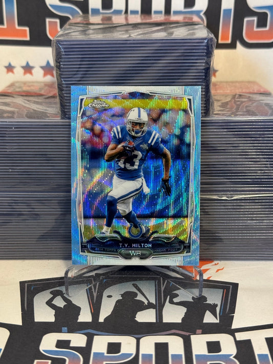 2014 Topps Chrome (Blue Wave Refractor) T.Y. Hilton #36